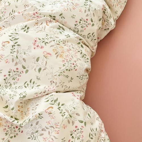 Jolusere Cotton Floral Duvet Cover Set Queen