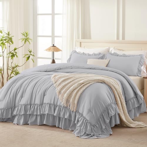 Andency Light Gray Twin Comforter Set 2 Pieces 1