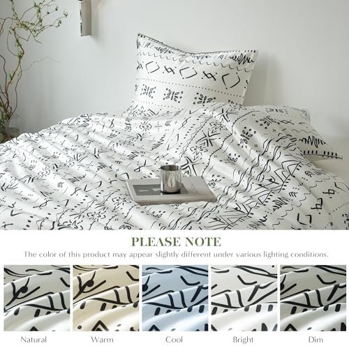SimpleOpulence Boho Cooling Duvet Cover Set King Size