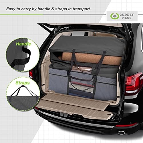 Cuddly Nest Folding Mattress Storage Bag - Black