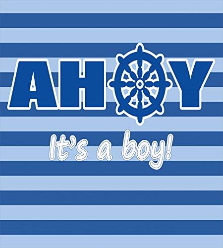 Ambesonne Ahoy Its a Boy Duvet Cover Set