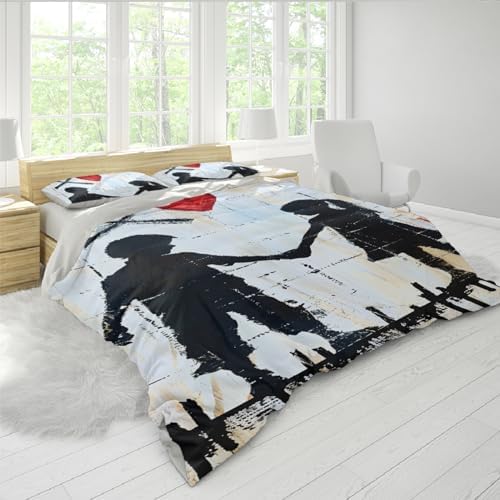 Cute Kids Duvet Cover Set with Hand Holding Pattern 3pc