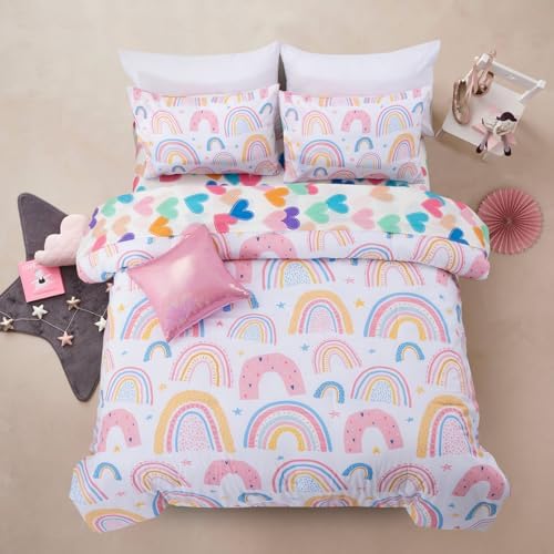 A Nice Night Cartoon Rainbow Comforter Set 6Pcs Twin 1