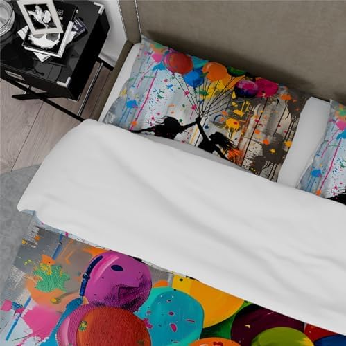 HOBBOY Kids Duvet Cover Set with Zipper and Pillowcases