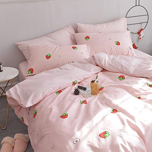 AOJIM Pink Kids Duvet Cover Set Twin XL 3pcs