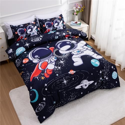 Meeting Story 3-Piece Space Themed Comforter Set for Kids