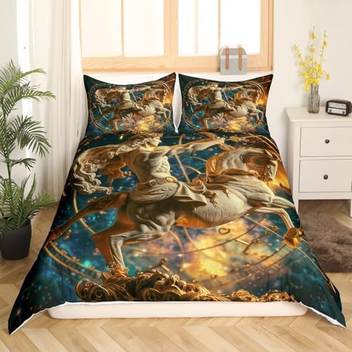 Erosebridal 2Pcs Retro 3D Duvet Cover Set