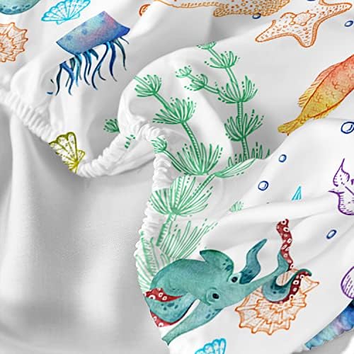 Sea Turtle Fitted Sheet Bed Set for Teens Adults