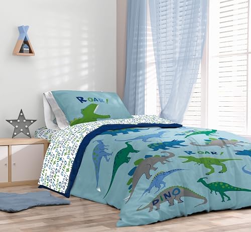 Sunny Side Up Dino Roar Twin Comforter Set