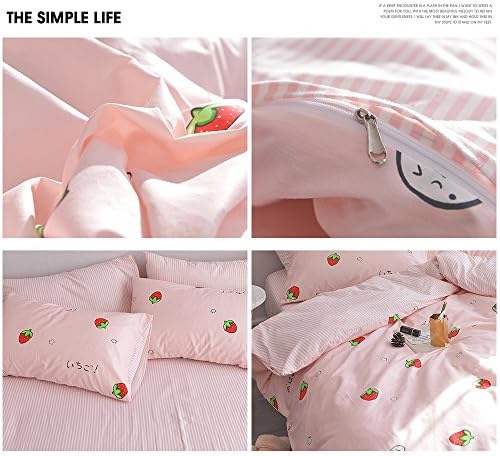 AOJIM Pink Kids Duvet Cover Set Twin XL 3pcs