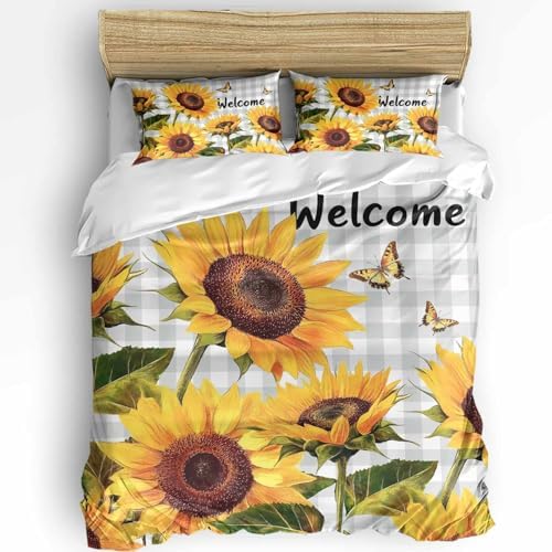 Boanket 3-Piece California King Duvet Cover Set with Zipper Closure