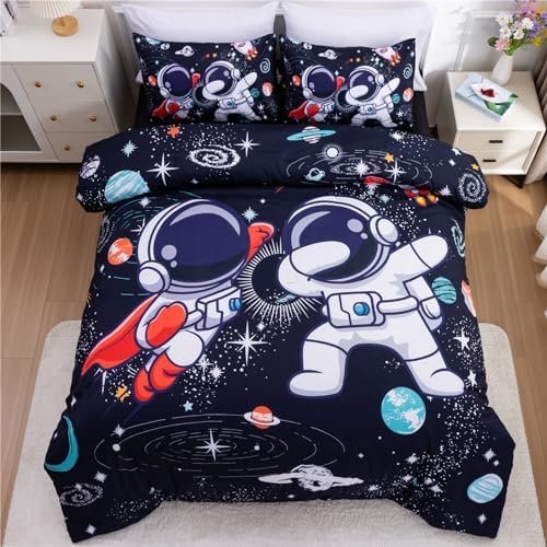 Meeting Story 3-Piece Space Themed Comforter Set for Kids
