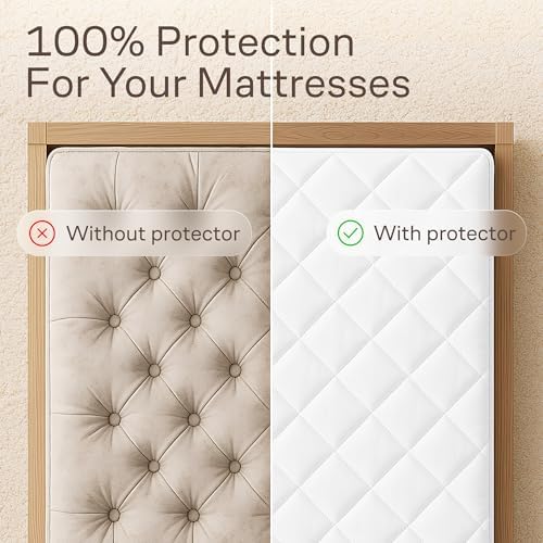 Niagara Cotton Mattress Pad Twin 39x75 - Ultra Plush Cooling Absorbent Protector