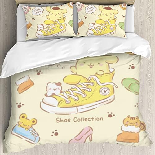 Kawaii Rabbit Duvet Cover Set Twin Size 1