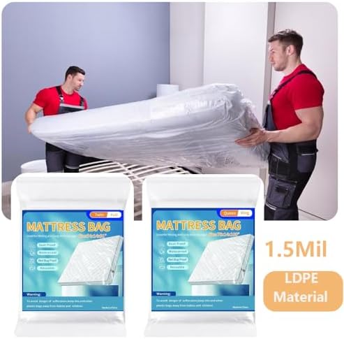 Zangboer Mattress Bags 2-Pack Queen King Size Waterproof Storage