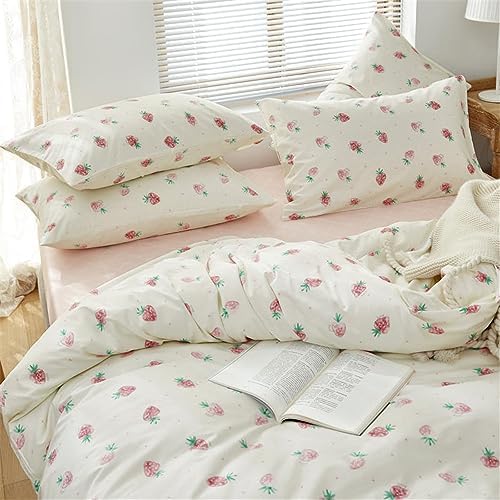 DREAMINGO Strawberry Duvet Cover Twin XL 3 Piece Set