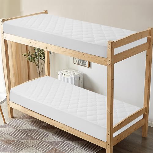SPRINGSPIRIT Waterproof Cot Mattress Protector with Quilted Design and Deep Pocket
