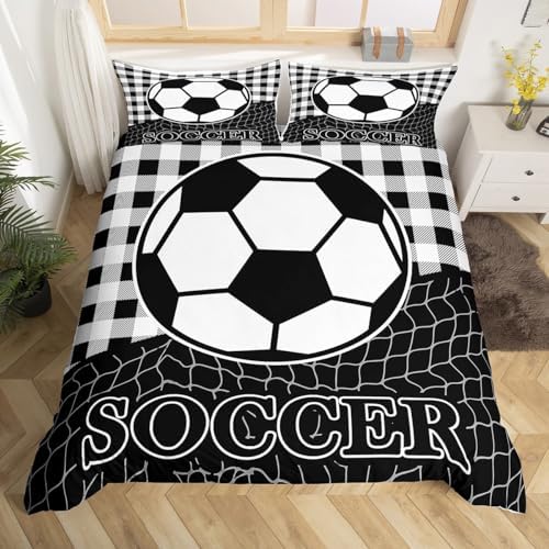 Feelyou Soccer Bedding Set Twin Size 2Pcs