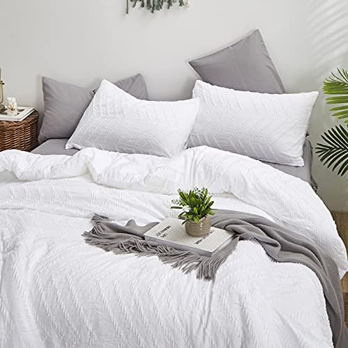 Houseri Boho White Comforter Set Twin 1