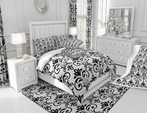 Feelyou 100 Cotton Duvet Cover Set Kids Retro