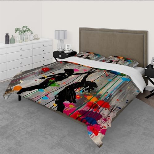 Kids Duvet Cover Set with Zipper Pillowcases