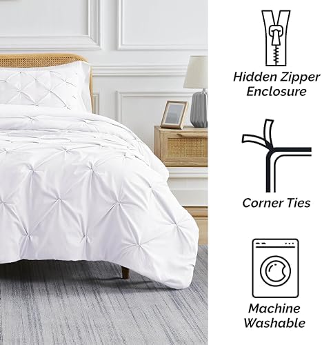 Southshore Fine Living Pinch Pleated Duvet Cover Twin Set