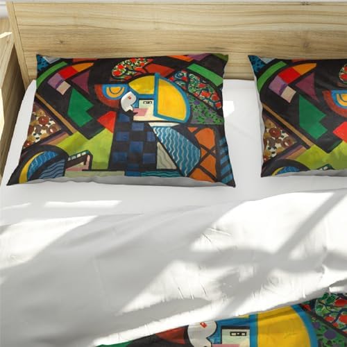 HOBBOY Duvet Cover Set with Zipper Twin XL Cartoon Design
