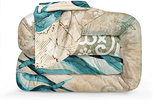 Merryword Turtle Comforter Set California King 4PCS 1
