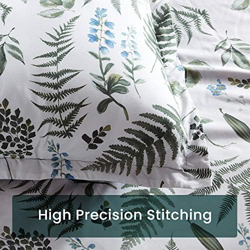 SLEEP ZONE Duvet Cover Set with Zipper and Pillowcase Tropical Pattern