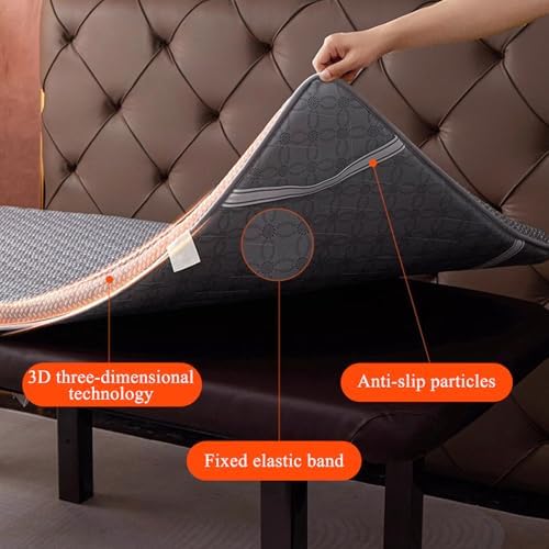 LDLCYCN 7cm Massage Bed Topper with Elastic Band White 70x185cm N