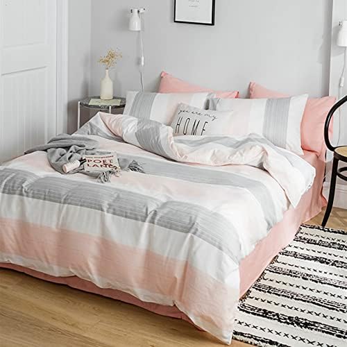 HighBuy Reversible Striped Duvet Cover Set Twin XL