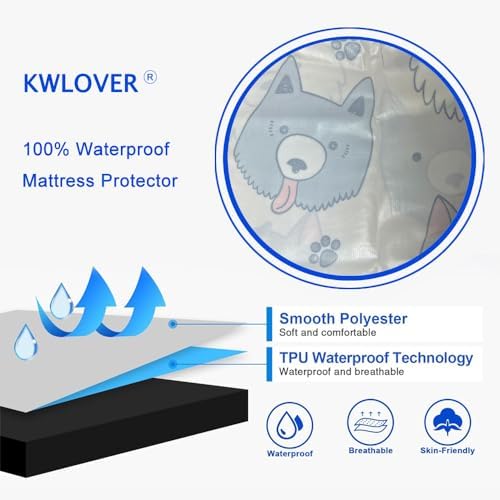 KWLOVER Cute Doggy Printed Sheet Set for Kids