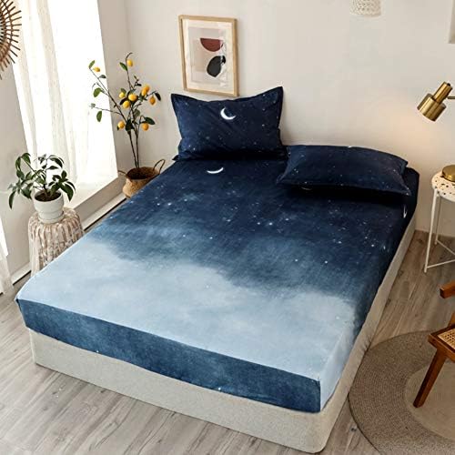 Feelyou Kids Galaxy Starry Sky Sheet Set Twin Size