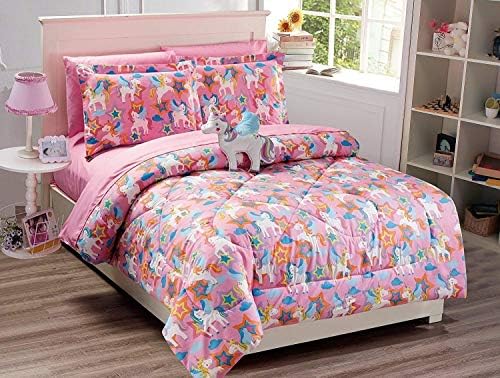 Fancy Linen Unicorn Comforter Set Queen 1