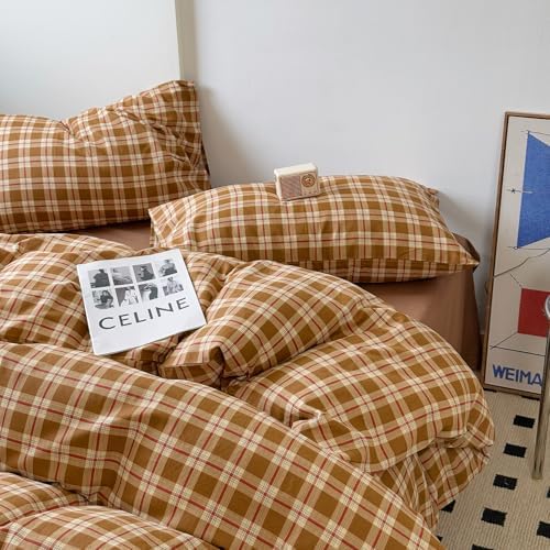 DREAMINGO Twin XL Gingham Duvet Cover Set 1
