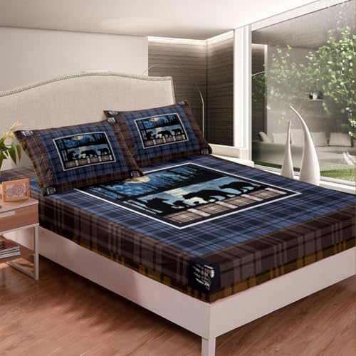Feelyou Cute Bear Bed Sheet Set for Kids
