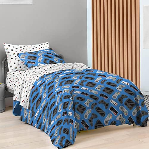 Saturday Park Gamer Queen Bed Set - 7 Piece Organic Cotton