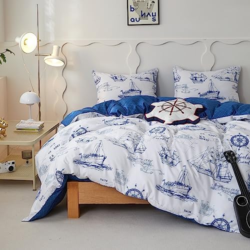 SimpleOpulence Organic Cotton Duvet Cover Set Twin 3Pcs
