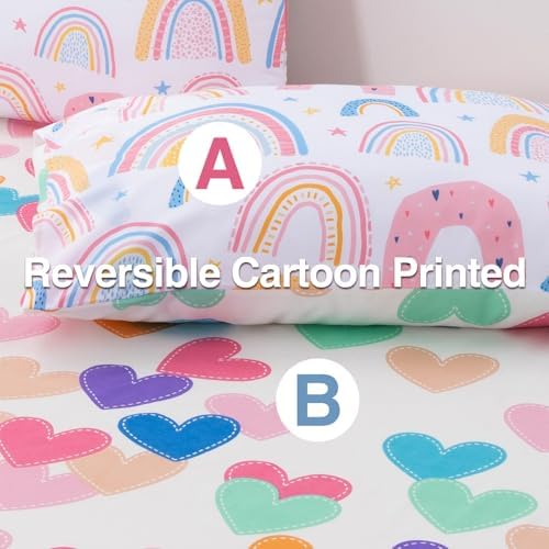 A Nice Night Cartoon Rainbow Comforter Set 6Pcs Twin 1