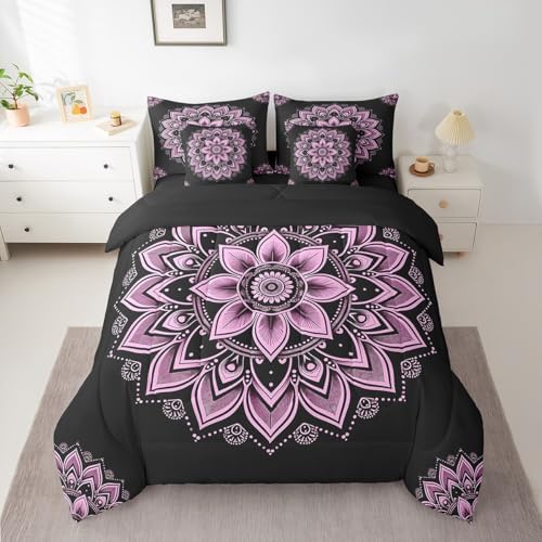 Erosebridal Bohemian Mandala Comforter Set 7pcs Queen Size