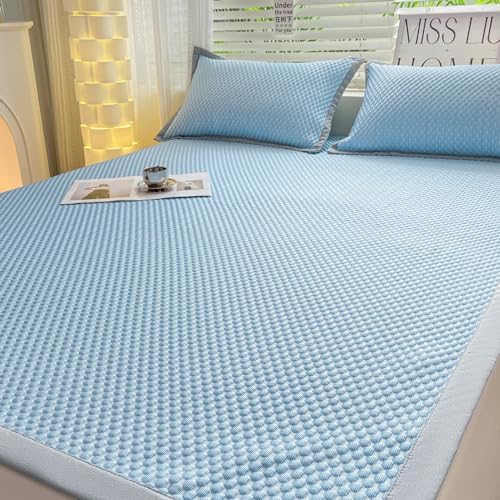 Cooling Mattress Topper Set with Pillowcase for Summer Comfort