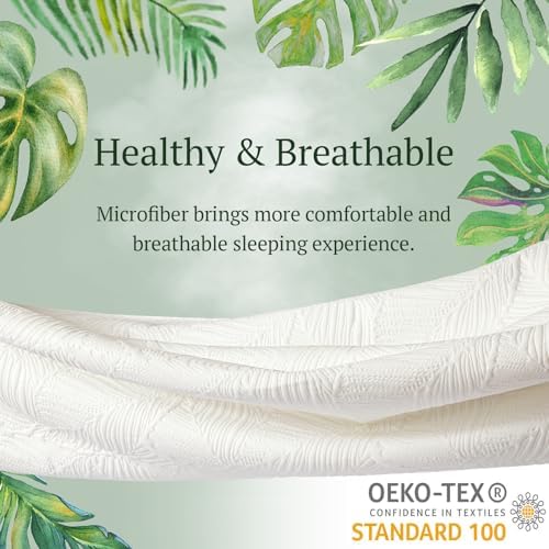 BEDLORE King Size Waterproof Mattress Protector with Breathable Noiseless Design