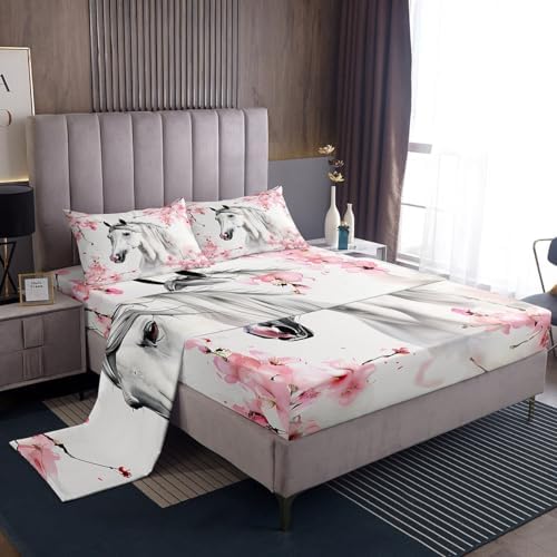 Feelyou Cherry Blossom Kids Sheet Set 4Pcs 1