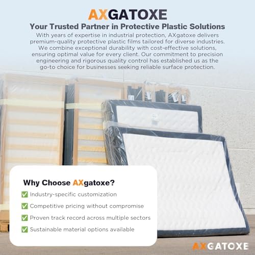Axgatoxe Plastic Mattress Bag for Moving - King Size 4MIL