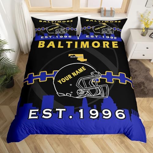 Erosebridal Football Duvet Cover Set for Boys with 2 Pillowcases