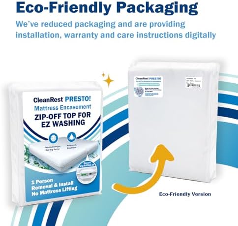 CleanRest Presto Zip-Off Queen Mattress Encasement