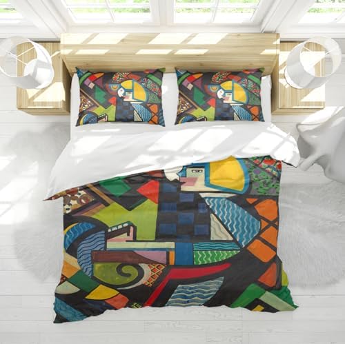 HOBBOY Duvet Cover Set with Zipper Twin XL Cartoon Design