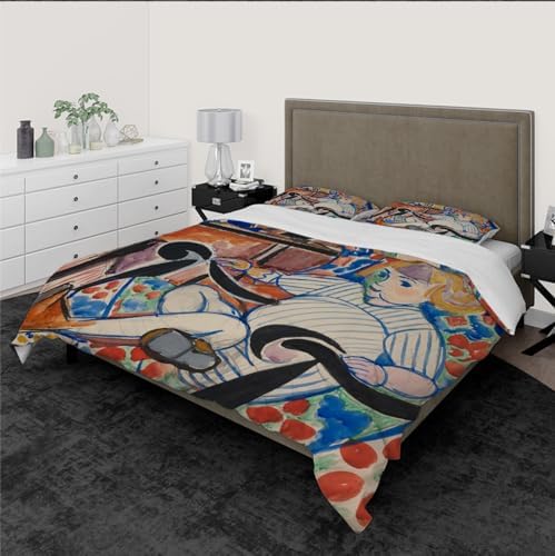 HOBBOY Duvet Cover Set with Zipper 3 Piece Twin XL 1