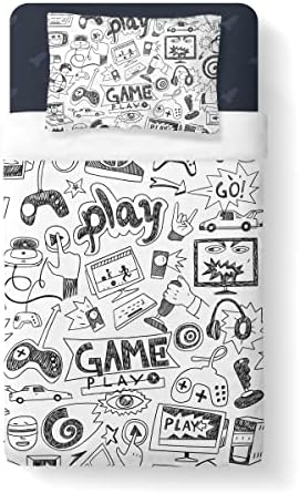 Vichonne Gaming Comforter Set for Boys Teen Twin Size