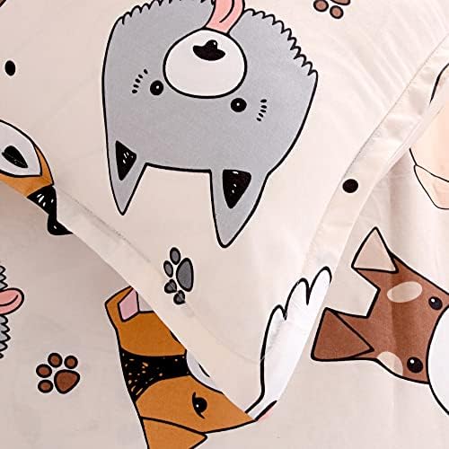 KWLOVER Cute Doggy Printed Sheet Set for Kids